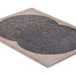 SCHÖNER WOHNEN Fußmatte Manhattan Semi-Circle beige-anthrazit 1