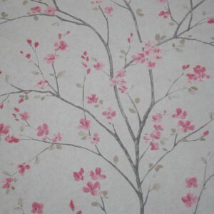 AS Vliestapete 37912-1 Kirschblüten beige rosa