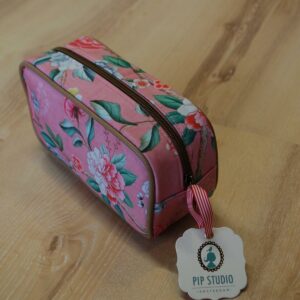 Pip Studio Cosmetic Bag Square Small Floral Pink