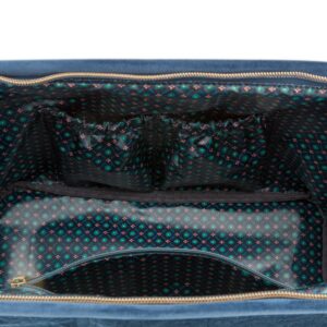 Pip Studio Cosmetic Purse Extra Large Velvet Quilted Dark Blue