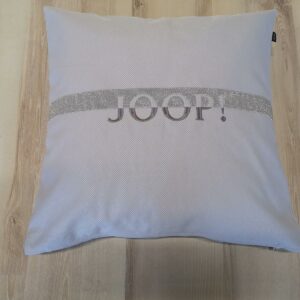 JOOP! Kissen Label 015 Silber 50x50cm