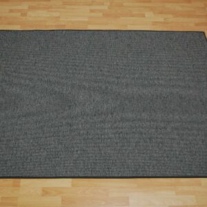 Teppich Flachgewebe grau, umkettelt, nach Maß