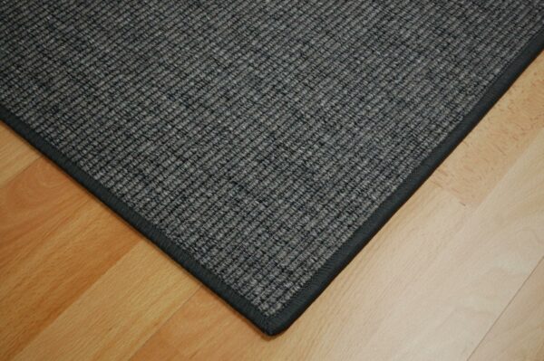 Teppich Flachgewebe grau, umkettelt, nach Maß