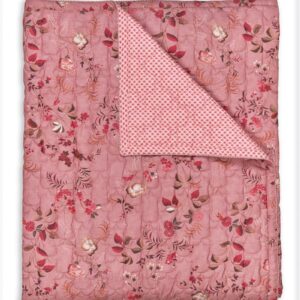 Pip Studio Tagesdecke Quilt Tokyo Blossom Dark Pink 150x200 cm pink