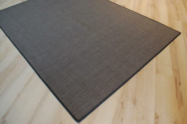 Sisalteppich nach Maß, umkettelt, Farbe grau gemustert
