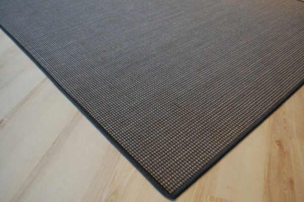 Sisalteppich nach Maß, umkettelt, Farbe grau gemustert