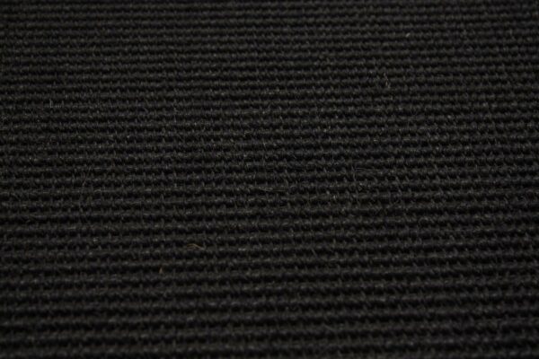 Sisalteppich nach Maß, umkettelt, Farbe schwarz