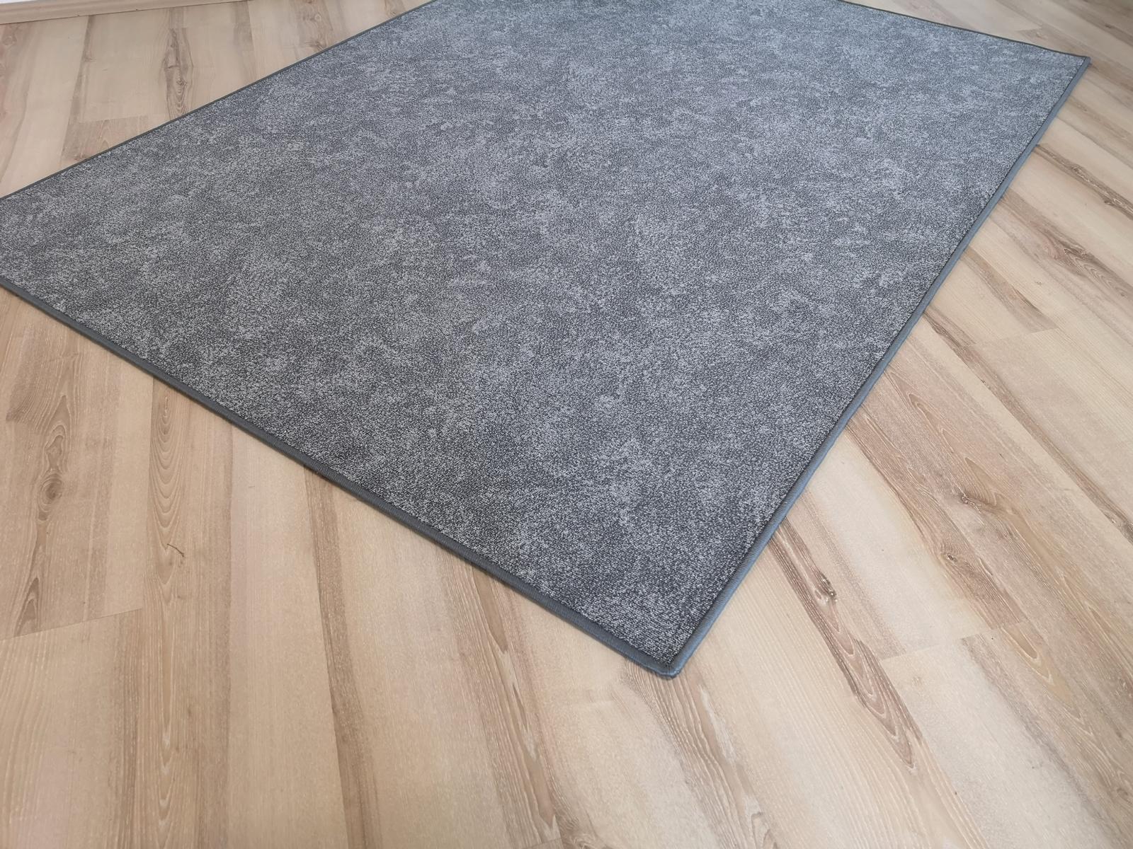 Teppich Spry umkettelt Grau, nach Maß – janning-shop