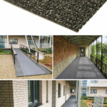 Sicherheitsmatte, Farbe braun Rutschsichere Matte vor Häusern, Geschäften, Banken, Hotels, öffentlichen Gebäuden. Eis zerbricht beim Auftreten, kein Streuen mehr nötig. Auch als Terrassen- und Gartenbelag mit Schmutzfang-Wirkung.

 	

 	Trittschall-isolierend
 	Verrottungsfest
 	Weitgehend UV-beständig
 	Unempfindlich gegen Wasser, Kälte, Wärme
 	Formbeständig, einfach zu verlegen
 	Einfach zu reinigen



&nbsp;

 	

 	Wählen Sie eine Länge zwischen 50 und 1500 cm