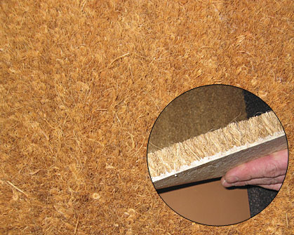 Kokos-Fussmatte nach Maß, 17 mm, Farbe beige