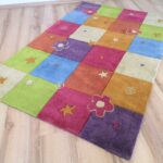 Kinderteppich KiYou Karo Blumen 4464-01 1