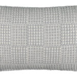 Musterring Kissen Waffle 30x50cm hellgrau 1
