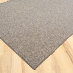 Schlingen Teppich Titan umkettelt grau-beige gemustert, nach Maß 1