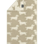 Cawö Handtuch WE LOVE DOGS 6246 33 natur beige 1