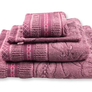 Pip Studio Handtuch Jasmin Jacquard Light Pink 2