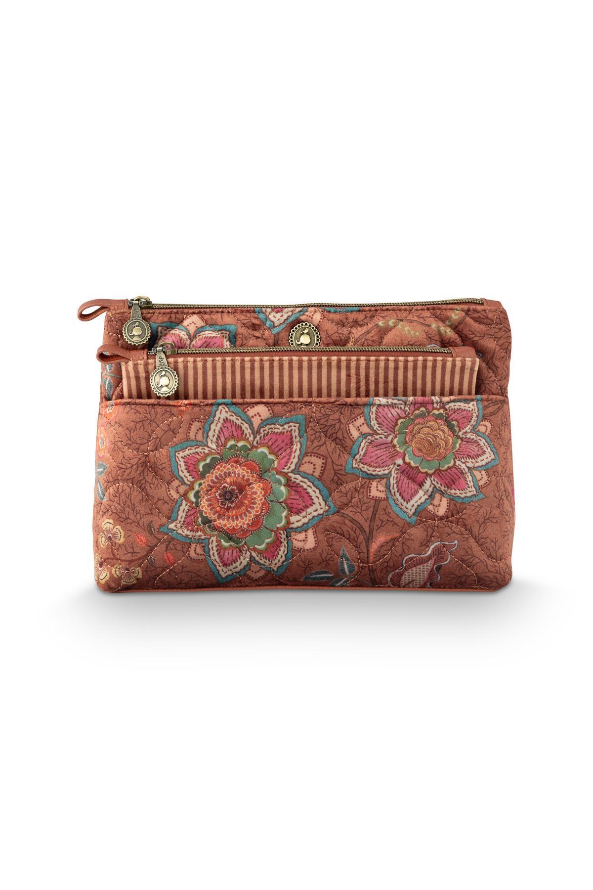 Pip Studio Caryn Cosmetic Bag Combi Mumbai Morning braun Pip Studio Caryn Cosmetic Bag Combi Mumbai Morning braun 1