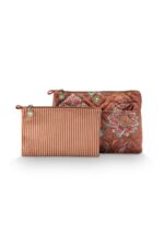 Pip Studio Caryn Cosmetic Bag Combi Mumbai Morning braun 2