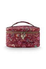 Pip Studio Beauty Case Cleo Flora Bangelore Dark Pink rosa 1