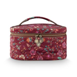 Pip Studio Beauty Case Cleo Flora Bangelore Dark Pink rosa 1