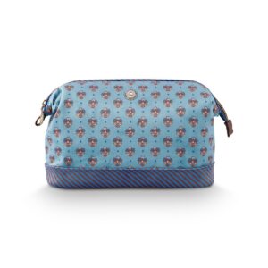 Pip Studio Cooper Cosmetic Purse Large Jaipur Flower Blau 1