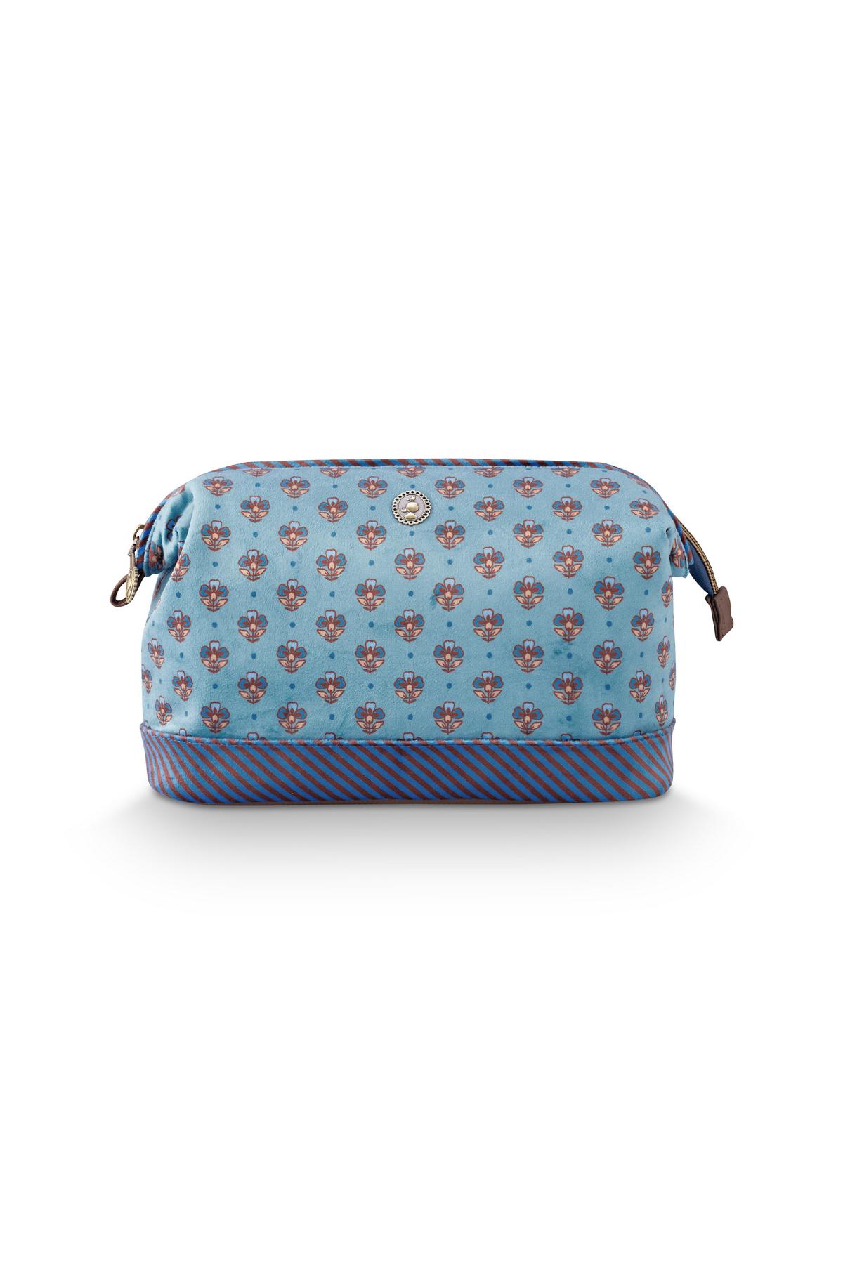 Pip Studio Cooper Cosmetic Purse Large Jaipur Flower Blau Pip Studio Cooper Cosmetic Purse Large Jaipur Flower Blau 1