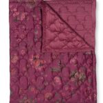 Pip Studio Mumbai Morning Velvet Quilt Dunkelrosa 150 x 200 cm 1