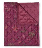 Pip Studio Mumbai Morning Velvet Quilt Dunkelrosa 150 x 200 cm 1